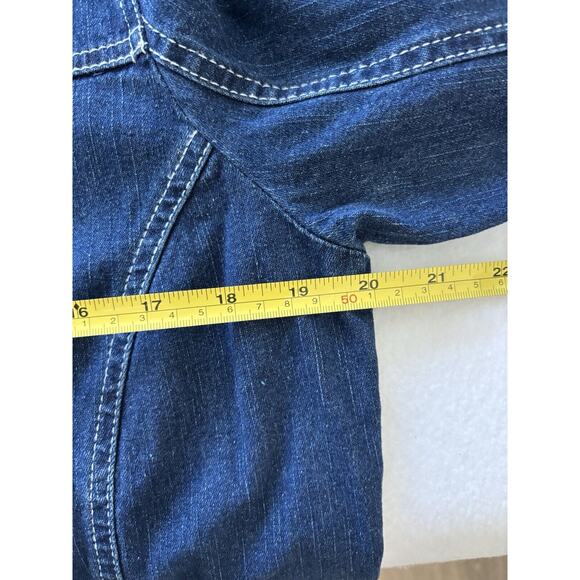 Quacker Factory Jean Jacket Rhinestone‎ Embellished Blue Small NWT Casual Wear - Picture 7 of 9